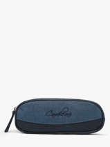 Pennenzak 2 Compartimenten Cameleon Blauw vintage color - VIC-TROU