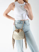 Cross Body Tas Vintage Leder Mila louise Bruin vintage 3812WC-vue-porte
