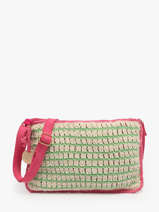 Cross Body Tas Over The Rainbow Katoen Le voyage en panier Groen over the rainbow PM871