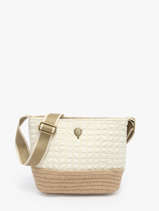 Cross Body Tas Gaufrette Le voyage en panier Wit gaufrette PM881