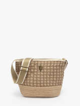 Cross Body Tas Gaufrette Le voyage en panier Beige gaufrette PM881