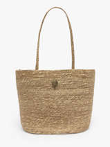 Schoudertas Estival Stro Le voyage en panier Beige estival PM893