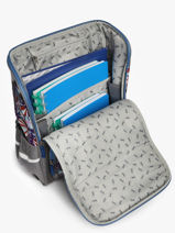 Rugzak 1 Compartiment Cameleon Grijs actual PBBASC40-vue-porte