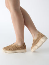 Mocassins Ilse jacobsen Bruin women TULI3373-vue-porte