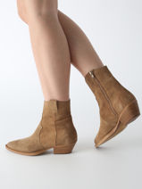 Santiago Laarzen Western Uit Leder Alpe Bruin women 50121101-vue-porte