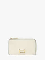 Kaarthouder Leder Lancel Beige angele A13158