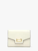 Portefeuille Leder Lancel Beige angele A13161