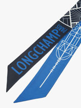 Longchamp Soie gots Foulard Blauw-vue-porte