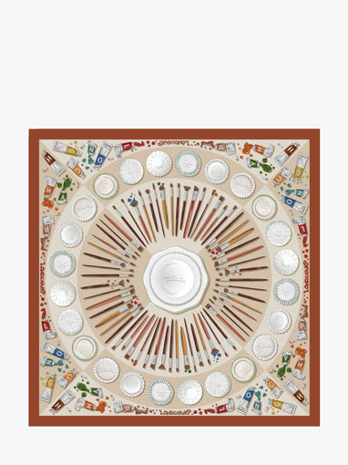 Longchamp Soie gots Foulard Veelkleurig