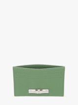 Longchamp Le roseau Kredietkaarthouder Groen-vue-porte