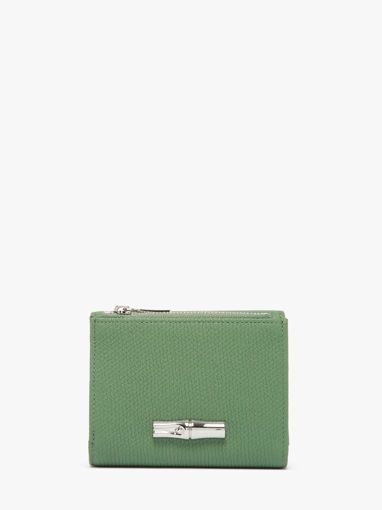 Longchamp Le roseau Portefeuille Groen