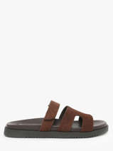 Sandalen Uit Leder Steve madden Bruin women 11003504