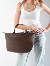 Longchamp Le pliage green Handtas Bruin-vue-porte