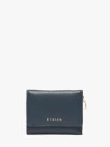 Portemonnee S Tradition Leder Etrier Blauw tradition ETRA095S