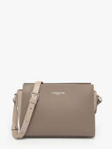 Cross Body Tas Smooth Leder Lancaster Beige smooth 437-02