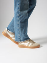 Sneakers Uit Leder Gola Rood women CLA589-vue-porte