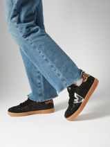 Sneakers Berlin Uit Leder Victoria Zilver women 1126223-vue-porte
