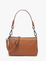 Cross Body Tas Caviar Leder Milano Bruin caviar CA25065