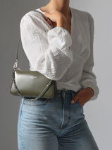 Baguette Tas Suave Leder Lancaster Groen suave even 14-vue-porte