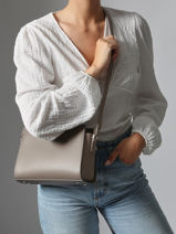 Cross Body Tas Smooth Leder Lancaster Beige smooth 437-02-vue-porte