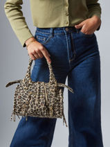 Cross Body Tas Velvet Leopardo Leder Milano Beige velvet leopardo VL24093-vue-porte