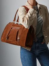 Schoudertas Velvet Miniprix Bruin velvet F7509-vue-porte