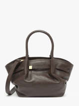 Handtassen Caviar Leder Milano Bruin caviar CA25063