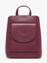 Rugzak /schoudertas Milano Rood caviar CA240615