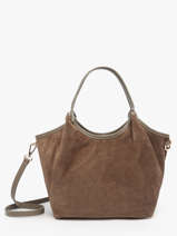 Schoudertas Velvet Caviar Leder Milano Bruin velvet caviar VC241111