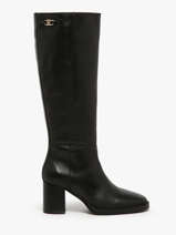 Laarzen Met Hak Uit Leder Tommy hilfiger Zwart accessoires 8865BDS