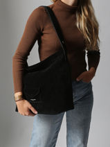 Schoudertas Su�dine Kba Lancaster Zwart suedine kba 62-vue-porte