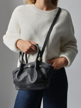 Handtassen Caviar Leder Milano Rood caviar CA25063-vue-porte