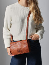 Cross Body Tas Heritage Leder Biba Zwart heritage BT33-vue-porte