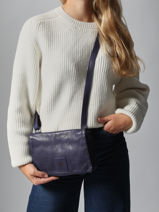 Cross Body Tas Heritage Leder Biba Rood heritage BT33-vue-porte