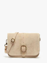 Cross Body Tas Velvet Leder Milano Beige velvet VE25063