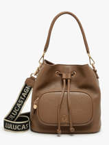 Cross Body Tas Pocket Lulu castagnette Beige pocket ZAID