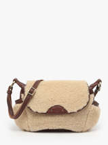 Cross Body Tas Vintage Leder Mila louise Bruin vintage 35231TC