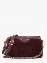 Cross Body Tas Vintage Leder Mila louise Rood vintage 2367XFUC