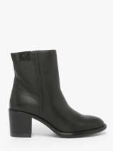 Enkellaarsjes Met Hak Uit Leder Tamaris Zwart women 45