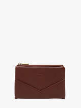 Portefeuille Leder Mila louise Bruin vintage 3760C