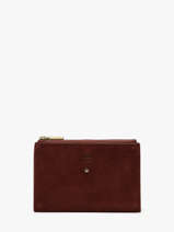 Portefeuille Leder Mila louise Bruin vintage 3576V