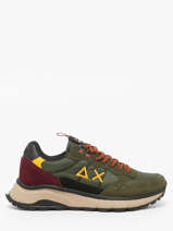 Boots Uit Leder Sun68 Groen men Z4513074