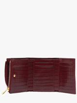 Longchamp Longchamp pocket croco Portefeuille Violet-vue-porte