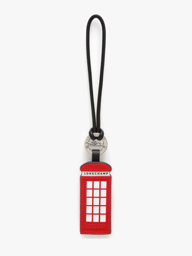 Longchamp Porte-cls cabine tlphonique Sleutelhanger Rood