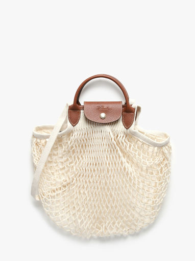 Longchamp Le pliage filet Schoudertas Beige