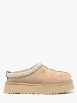 Pantoffels Met Platformzool Uit Leder Ugg Beige women 1174471