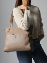 Schoudertas Soft Lulu castagnette Bruin soft ZACARI-vue-porte