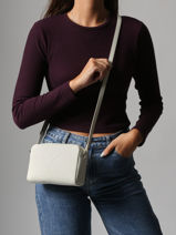Cross Body Tas Sculpted Calvin klein jeans Wit sculpted 4K3036G-vue-porte