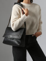 Schoudertas Felizia Leder Pieces Zwart felizia 17122472-vue-porte