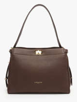 Schoudertas Mademoiselle Romy Leder Lancaster Bruin mademoiselle romy 106